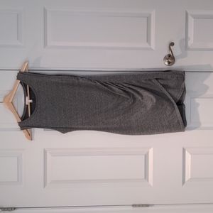 LEITH Heathered Gray Body Con Ruched Dress Size Small